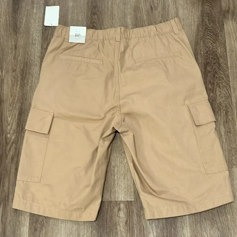 Cargo Shorts men’s BP Small Tan Front Side Pockets 2 Side Velcro Pockets Outdoor - Picture 7 of 13